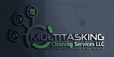 Multitasking Cleaning Services LLC Logo Grey background